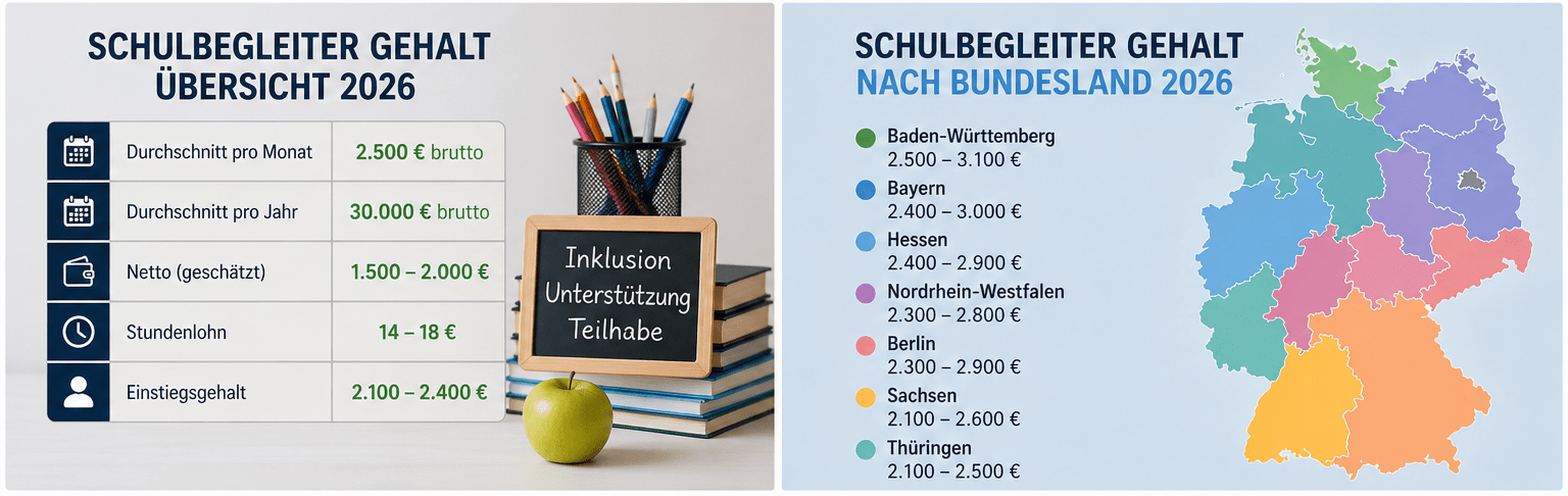Schulbegleiter Gehalt 2026 