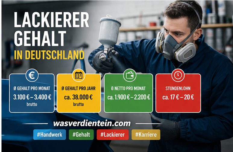 Wie viel verdient ein Lackierer
