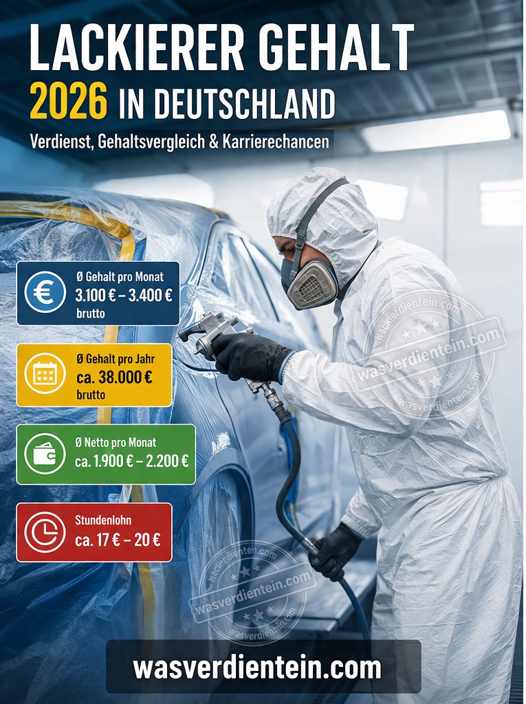 Wie viel verdient ein Lackierer