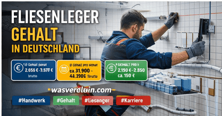 Fliesenleger Gehalt in Deutschland 2026