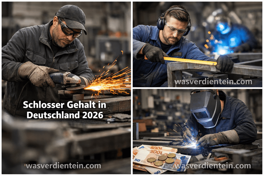 Schlosser Gehalt in Deutschland 2026